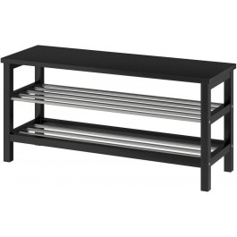   IKEA TJUSIG скамья с подставкой для обуви, 108x34h50, черный (501.527.03)