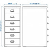 IKEA HELMER тумба офисная на колесах, 28x43h69 (203.419.70) - зображення 2