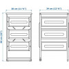 IKEA LENNART Тумба с ящиками, белый (303.261.77) - зображення 3