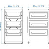 IKEA LENNART Тумба с ящиками, белый (303.261.77) - зображення 5