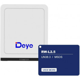   Deye RW-L2.5 LiFePO4 LV 25.6v 100AH 2.56kwh(RW-L2.5)