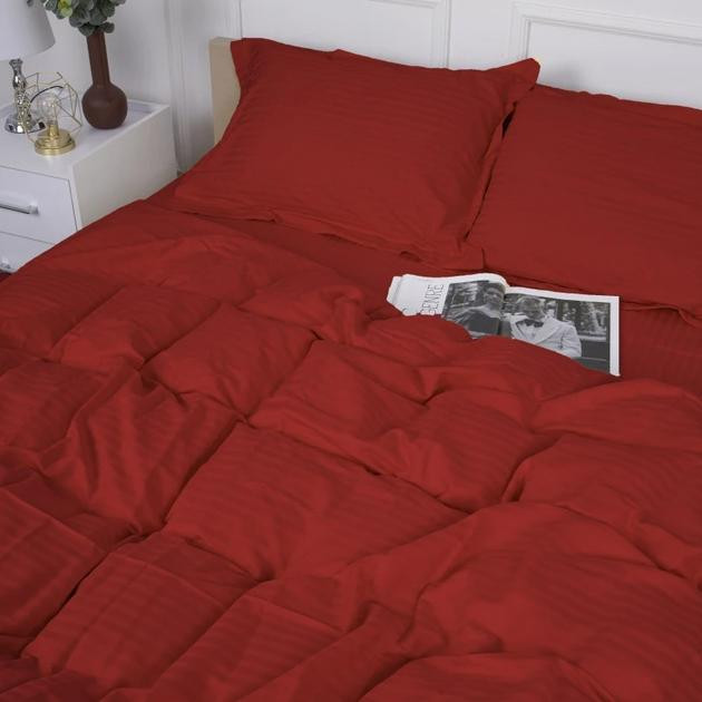 MirSon Наволочка з вушками  Satin Stripe 30-0018 Red 70x70 см (2200005254615) - зображення 1