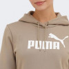 PUMA Бежева жіноча кофта  ESS Logo Hoodie FL (s) 586789/62 - зображення 4