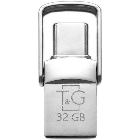 T&G 32 GB 104 Metal series Silver (TG104TC-32G) - зображення 1