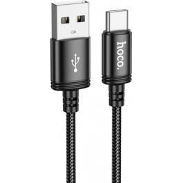   Hoco X89 Wind USB Type-A to USB Type-C 1m Black (6931474784360)