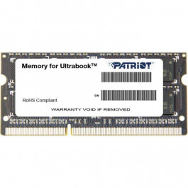   PATRIOT 4 GB SO-DIMM DDR3L 1600 MHz (PSD34G1600L2S)