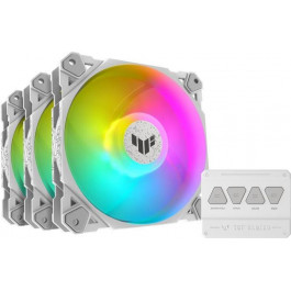   ASUS TUF Gaming TF120 ARGB Fan - Triple Fan Kit with ARGB Controller White (90DA0033-B09030)