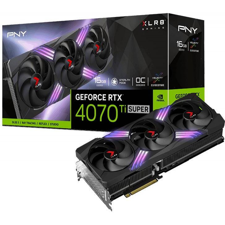 PNY GeForce RTX 4070 Ti SUPER 16GB XLR8 Gaming VERTO (VCG4070TS16TFXXPB1-O) - зображення 1