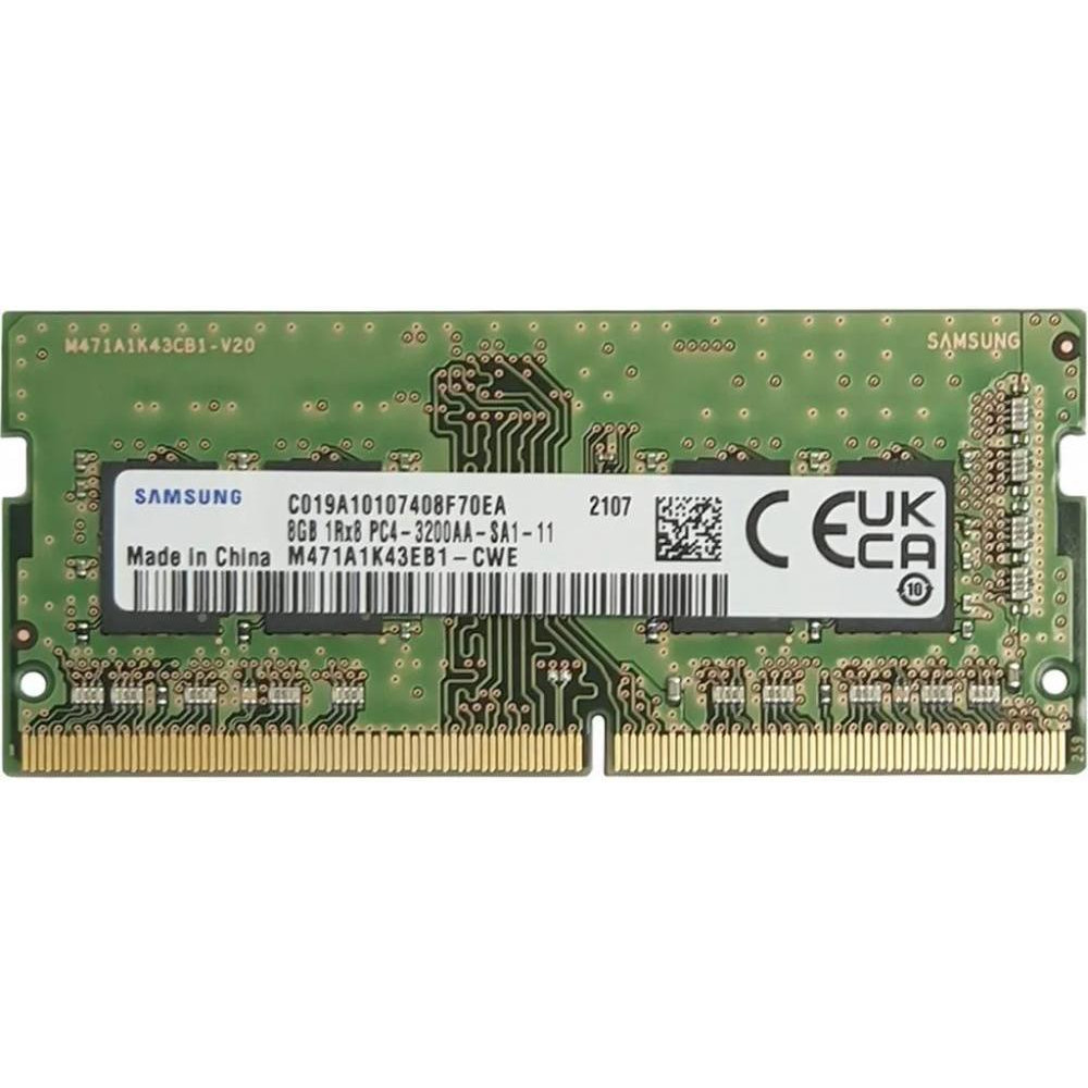 Samsung 8 GB SO-DIMM DDR4 3200 MHz (M471A1K43EB1-CWE) - зображення 1