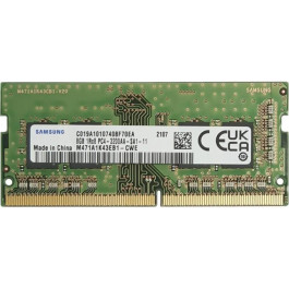   Samsung 8 GB SO-DIMM DDR4 3200 MHz (M471A1K43EB1-CWE)