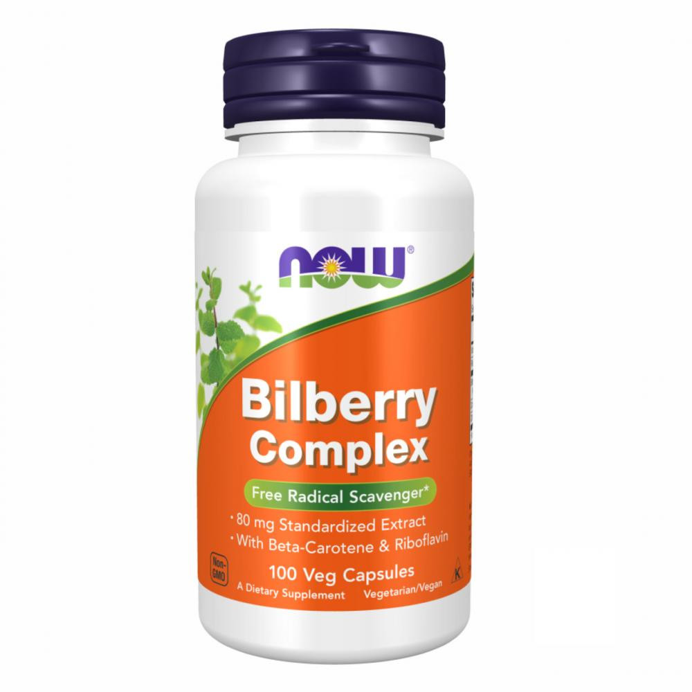 Now Bilberry Complex 80mg - 100 vcaps - зображення 1