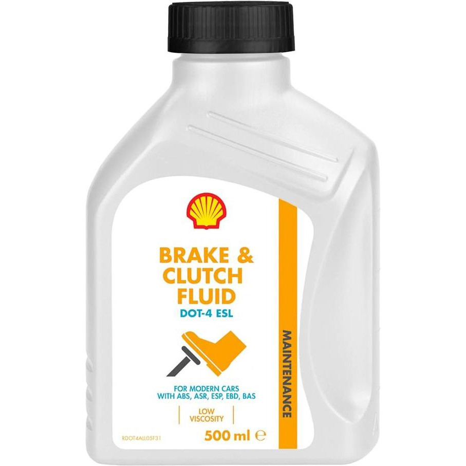 Shell Shell Brake & Clutch fluid DOT4 ESL 0,5л - зображення 1