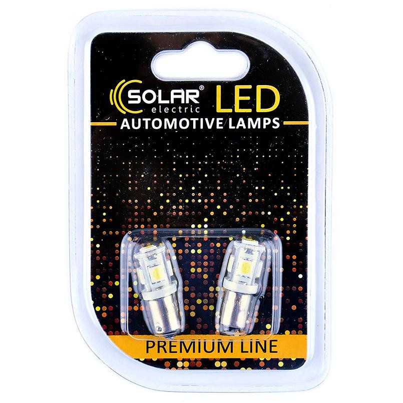 Solar T8.5 BA9s 24V 5SMD 5050 white SL2531 - зображення 1