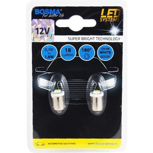 Bosma BA9S LED 12V 1xSMD 5050 White 3130 - зображення 1