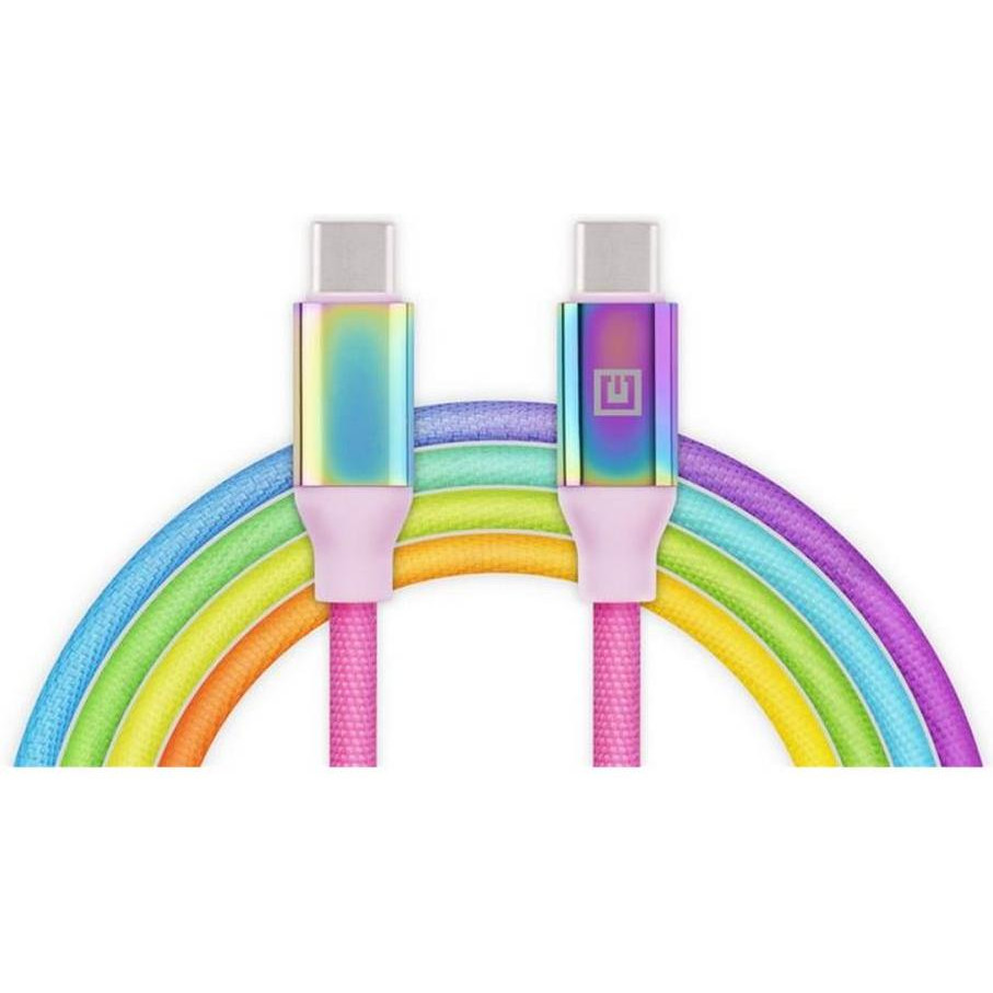 REAL-EL Premium USB Type C - Type C Rainbow 1m (EL123500053) - зображення 1