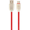 Cablexpert Premium USB2.0 CM/AM Red 2m (CC-USB2R-AMCM-2M-R) - зображення 1