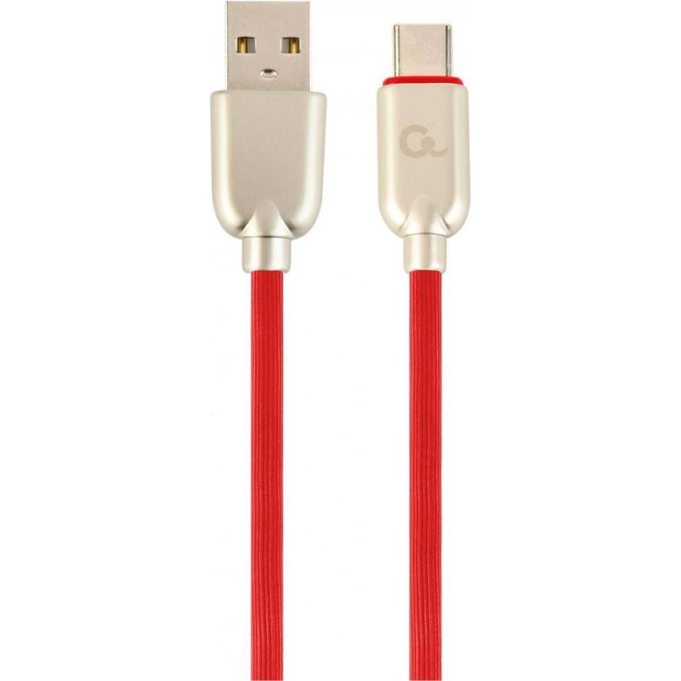 Cablexpert Premium USB2.0 CM/AM Red 2m (CC-USB2R-AMCM-2M-R) - зображення 1