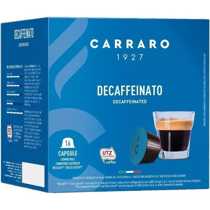 Carraro Decaffeinato Dolce Gusto капсулы 16 шт - зображення 1