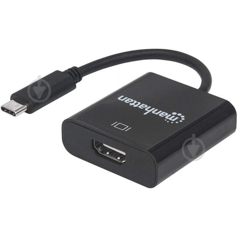 Manhattan USB-C - HDMI Black (151788) - зображення 1