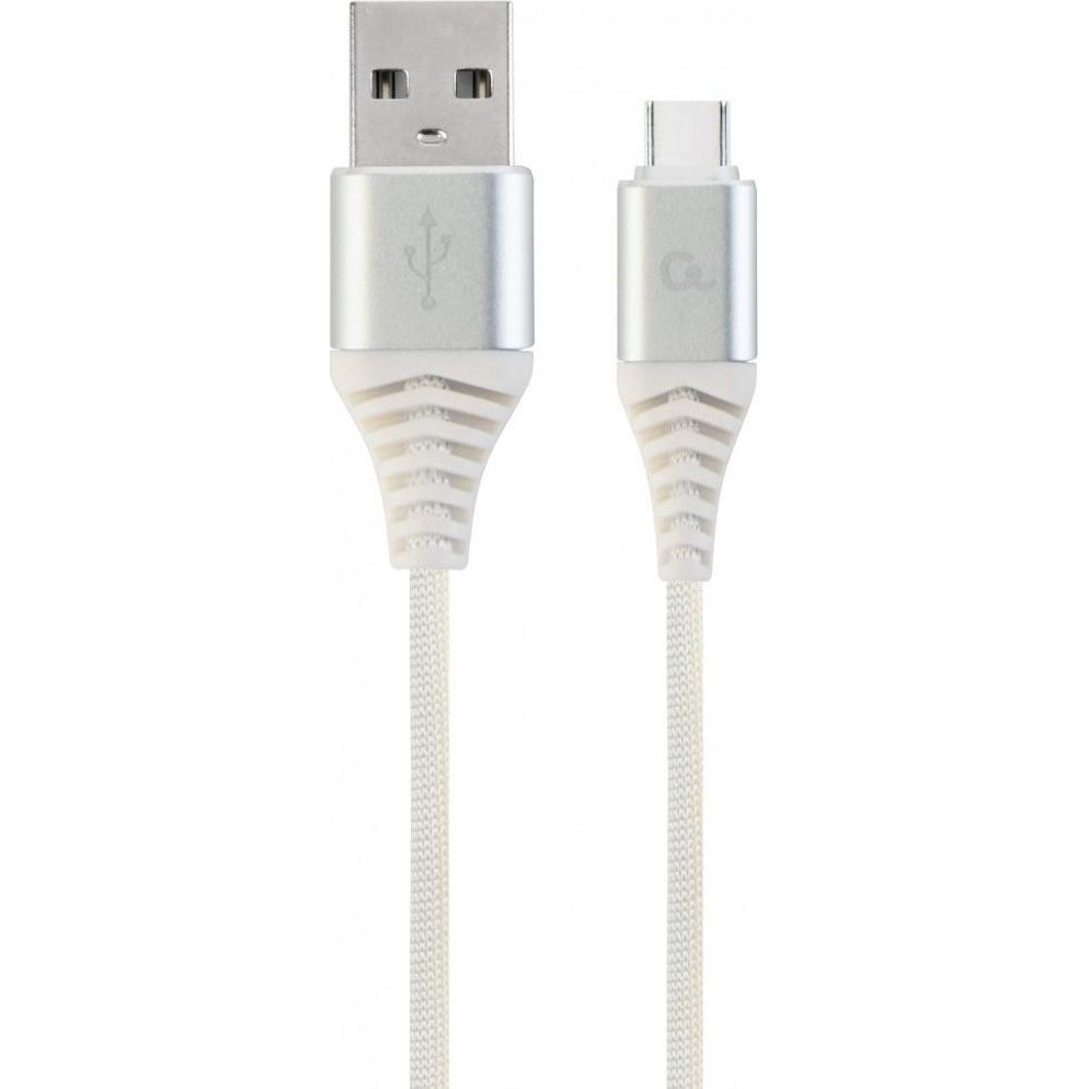 Cablexpert Premium USB2.0 CM/AM White 1m (CC-USB2B-AMCM-1M-BW2) - зображення 1