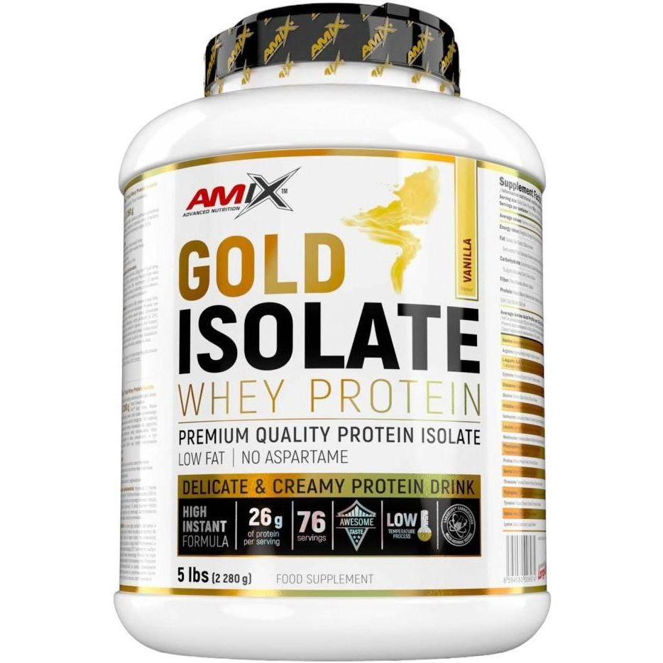 Amix Gold Whey Protein Isolate 2280 g /76 servings/ Vanilla - зображення 1