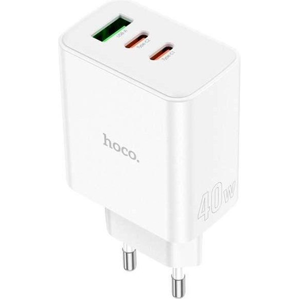 Hoco C126A 1xUSB-A 2xUSB-C - зображення 1