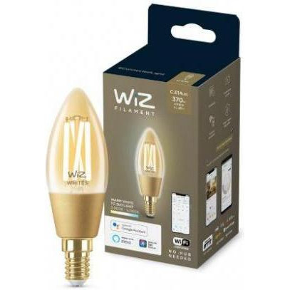 WiZ LED Smart E14 4.9W 370Lm C35 2000-5000K Filament Wi-Fi (929003017701) - зображення 1