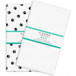   COSAS Набор простыней Set Sheet Paws White 155х240 2 шт (4822052024171)