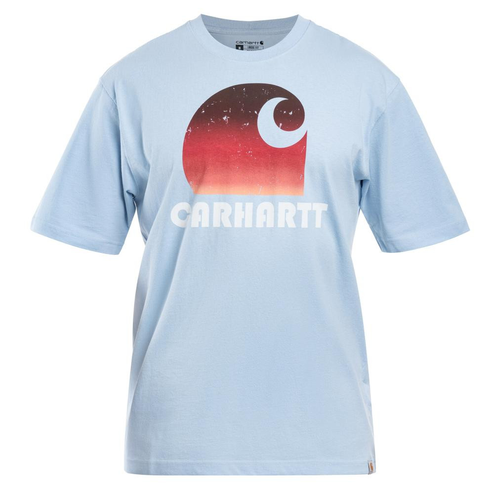 Carhartt WIP Футболка T-Shirt  Heavyweight Graphic - Fog Blue XXL - зображення 1