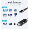 Choetech USB-C to DisplayPort 1.8m Black (XCP-1803-BK) - зображення 3