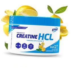   6PAK Nutrition Creatine HCL 240 g /43 servings/ Lemonade