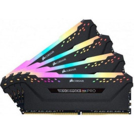   Corsair 32 GB (4x8GB) DDR4 3600 MHz Vengeance RGB Pro Black (CMW32GX4M4D3600C18)