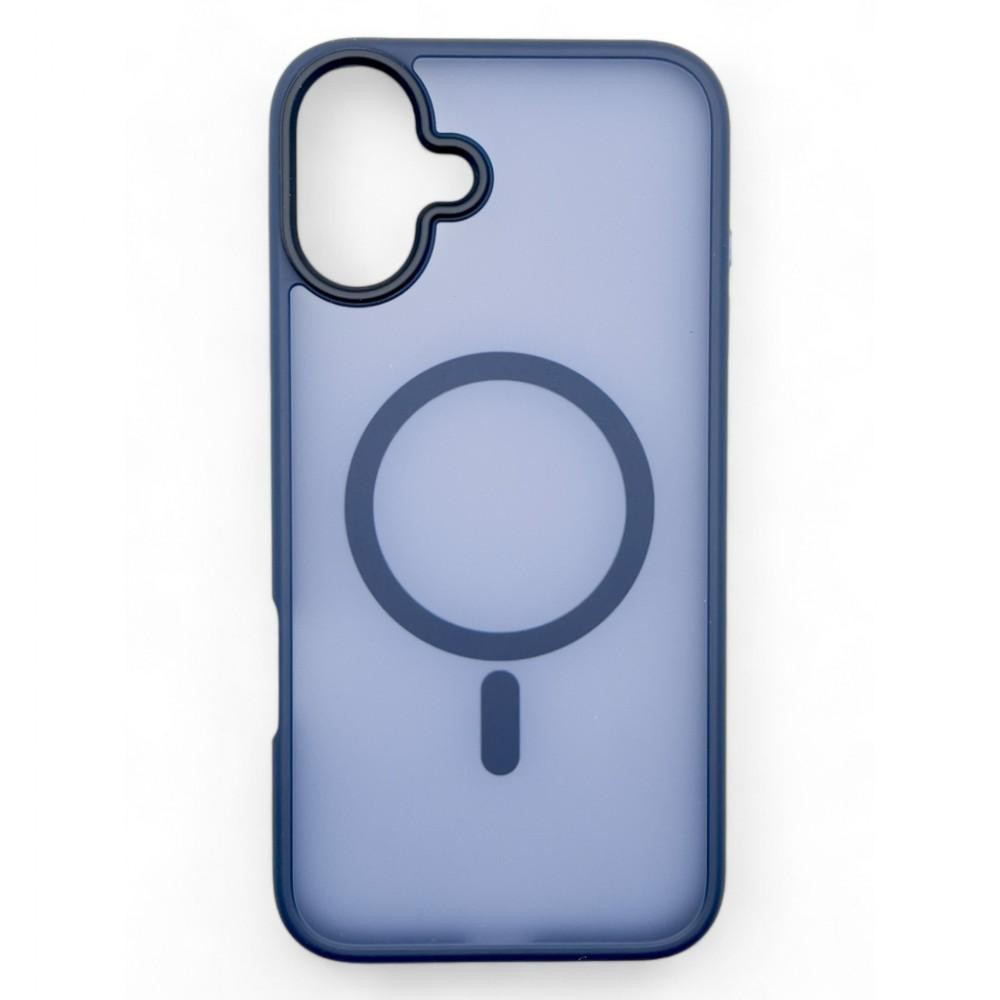 BeCover Чохол-накладка  Metal Buttons Case (MagSafe) для Apple iPhone 16 Blue (712091) - зображення 1