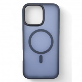   BeCover Чохол-накладка  Metal Buttons Case (MagSafe) для Apple iPhone 16 Pro Blue (712097)