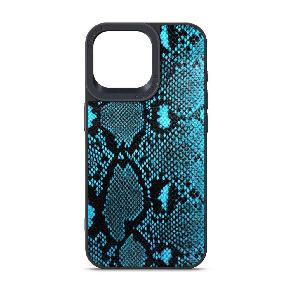 Harder Genuine Snake Apple iPhone 15 Pro Max Dark Blue (ARM76784) - зображення 1