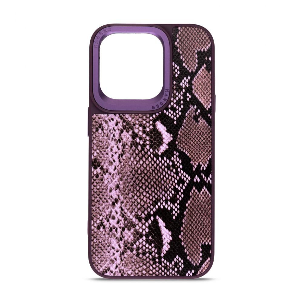 Harder Genuine Snake Apple iPhone 14 Pro Dark Purple (ARM76788) - зображення 1