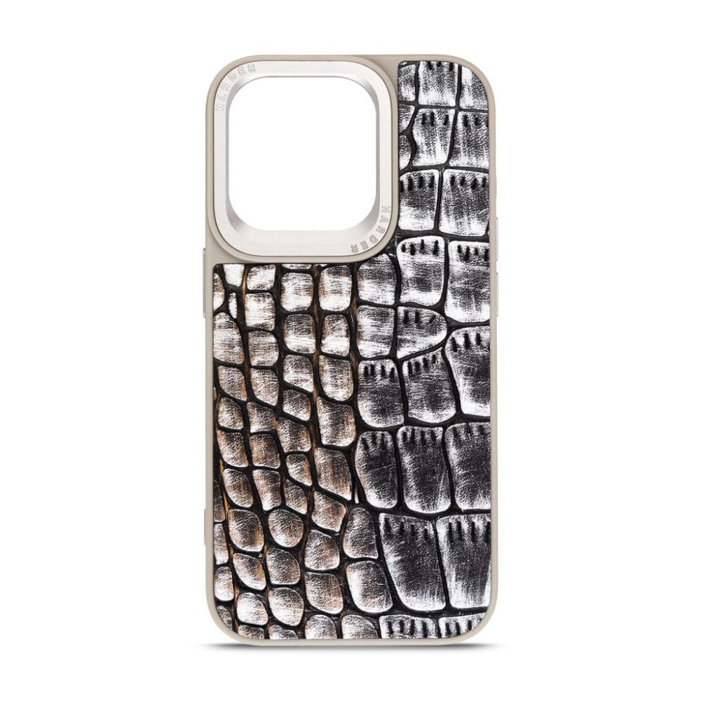 Harder Glamorous Croco Apple iPhone 15 Pro Grey Gold (ARM76762) - зображення 1