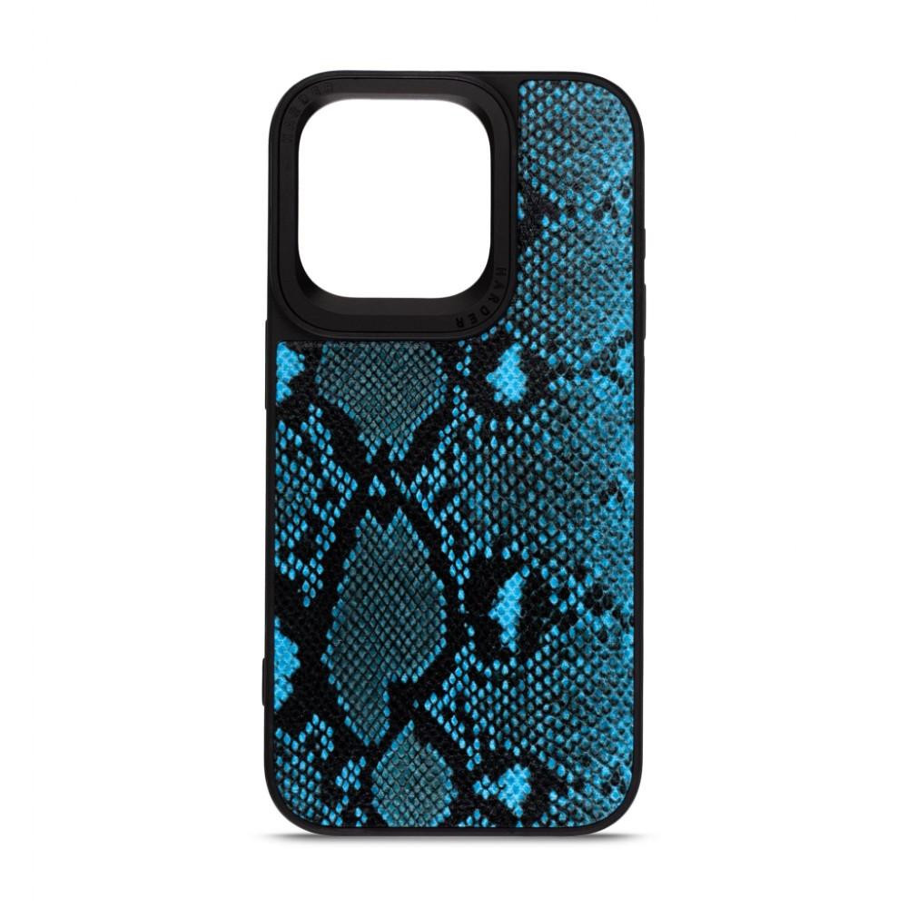 Harder Genuine Snake Apple iPhone 14 Pro Dark Blue (ARM76787) - зображення 1