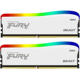   Kingston FURY 32 GB (2x16GB) DDR4 3600 MHz Beast RGB Special Edition White (KF436C18BWAK2/32)