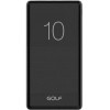 Зовнішній акумулятор (павербанк) GOLF G80 10000 mAh Black