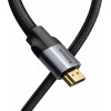 Baseus Visual Enjoyment Series HDMI 2m Gray/Black (CAKSX-C0G) - зображення 4