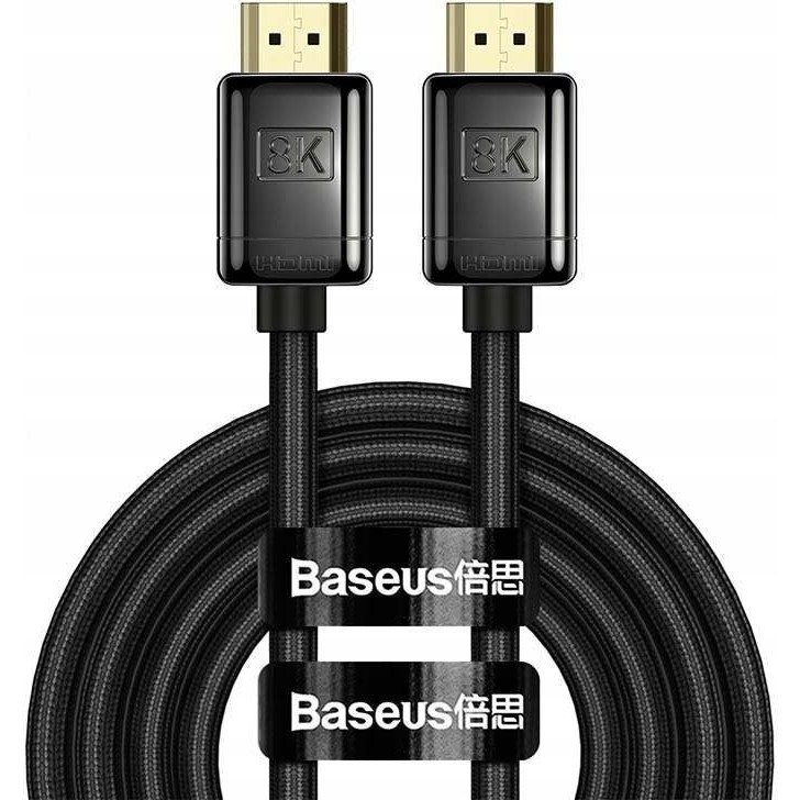 Baseus High Definition Zinc alloy HDMI to HDMI V2.1 2m Black (WKGQ000101) - зображення 1