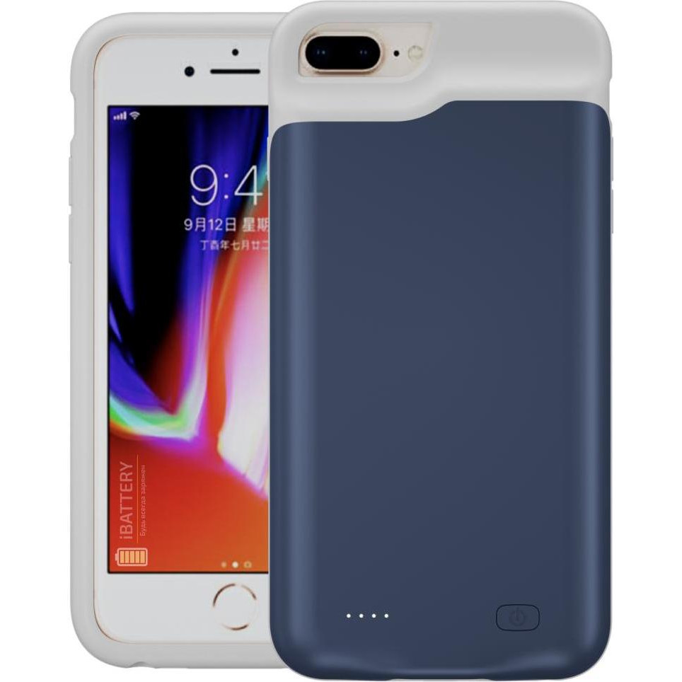 iBattery Battery case  для iPhone 6/6s/7/8 Plus Slan 6500 mAh blue - зображення 1