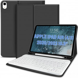   BeCover Чохол-книжка з бездротовою клавіатурою для Apple iPad Air (4/5) 2020/2022 10.9" Black 711144