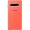 Samsung G973 Galaxy S10 Silicone Cover Berry Pink (EF-PG973THEG) - зображення 1