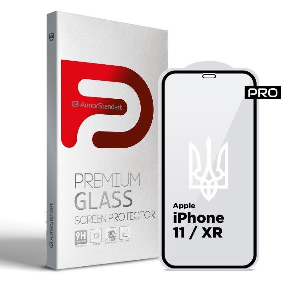 ArmorStandart Захисне скло  Pro 3D LE для Apple iPhone 11 / XR Black (ARM65653) - зображення 1