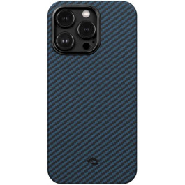   Pitaka MagEZ Case 3 Twill 1500D for iPhone 14 Pro Black/Blue (KI1408P)