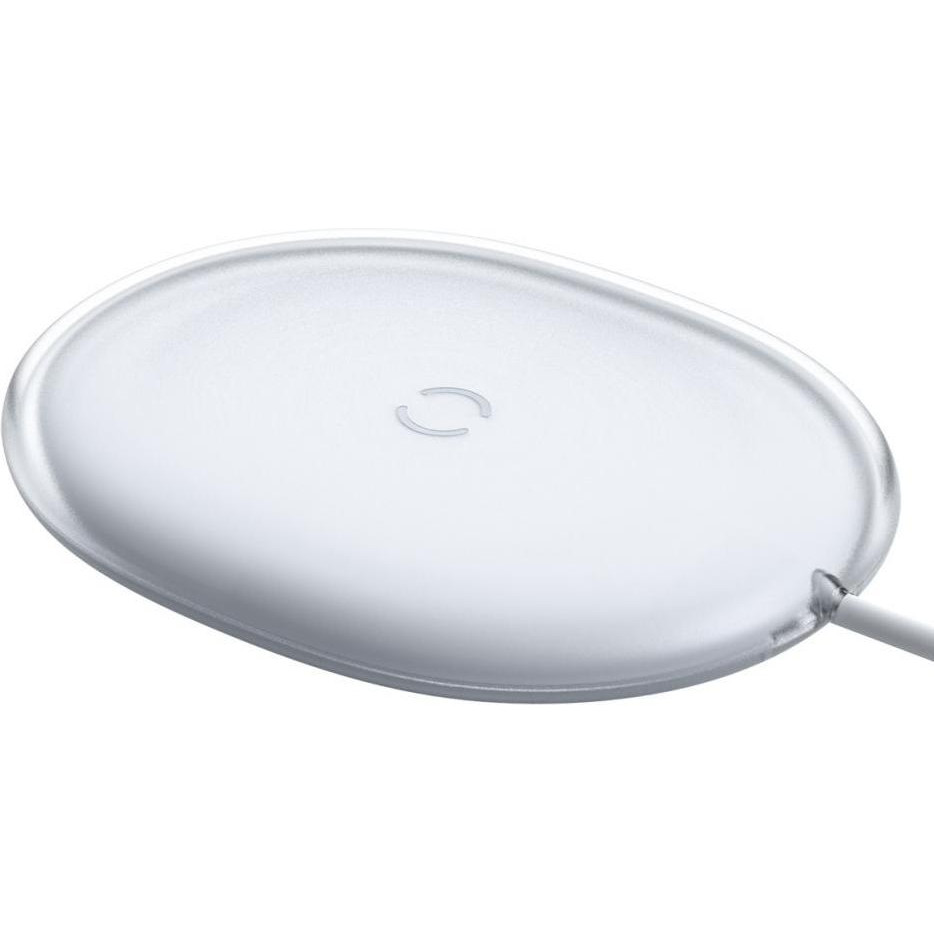 Baseus Jelly Wireless Charger 15W White (WXGD-02) - зображення 1