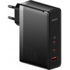 Baseus GaN5 Pro Fast Charger 2C+U 140W Black w/Type-C to Type-C cable (CCGP100201) - зображення 1