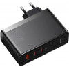 Baseus GaN5 Pro Fast Charger 2C+U 140W Black w/Type-C to Type-C cable (CCGP100201) - зображення 2